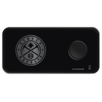 Denver Nuggets 3-in-1 Glass Wireless Charge Pad - Black
