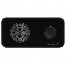 Denver Nuggets 3-in-1 Glass Wireless Charge Pad - Black