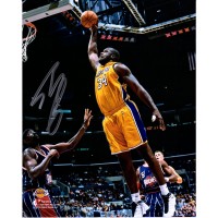 Autographed Los Angeles Lakers Shaquille ONeal Fanatics Authentic 8 x 10 Dunk vs. Houston Rockets Photograph