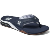 New York Yankees REEF Fanning Bottle Opener Sandals