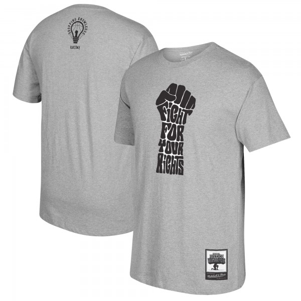 Футболка Kareem Abdul-Jabbar Mitchell & Ness Social Justice Warrior - Gray