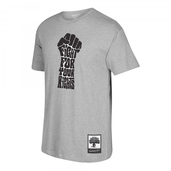 Футболка Kareem Abdul-Jabbar Mitchell & Ness Social Justice Warrior - Gray