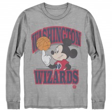 Футболка с длинным рукавом Washington Wizards Junk Food Disney Mickey Team Spirit - Gray