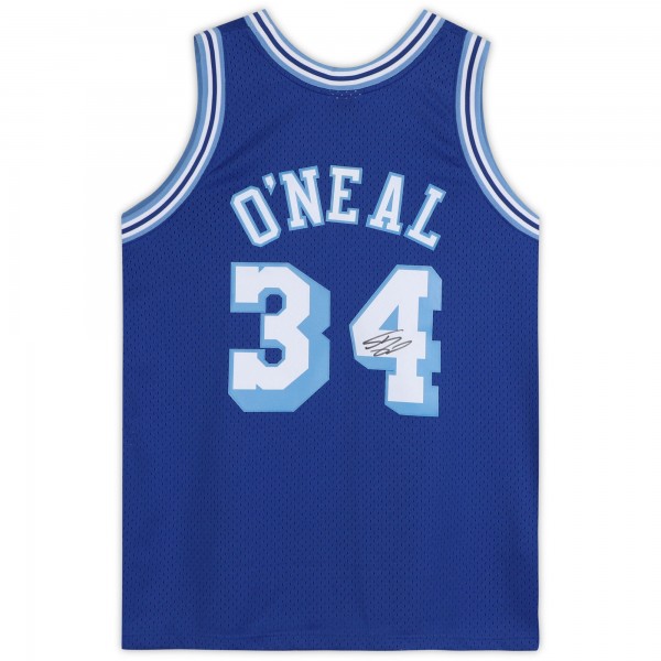 Игровая джерси Autographed Los Angeles Lakers Shaquille ONeal Fanatics Authentic Royal Blue 1996-97 Mitchell & Ness Swingman