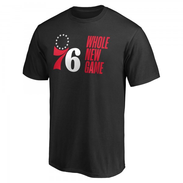 Philadelphia 76ers Black Whole New Game Team T-Shirt