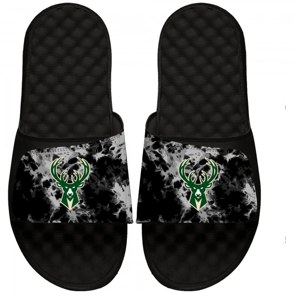 Шлепки Milwaukee Bucks ISlide Acid Wash - Black