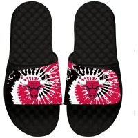 Шлепки Chicago Bulls ISlide Black Tie Dye
