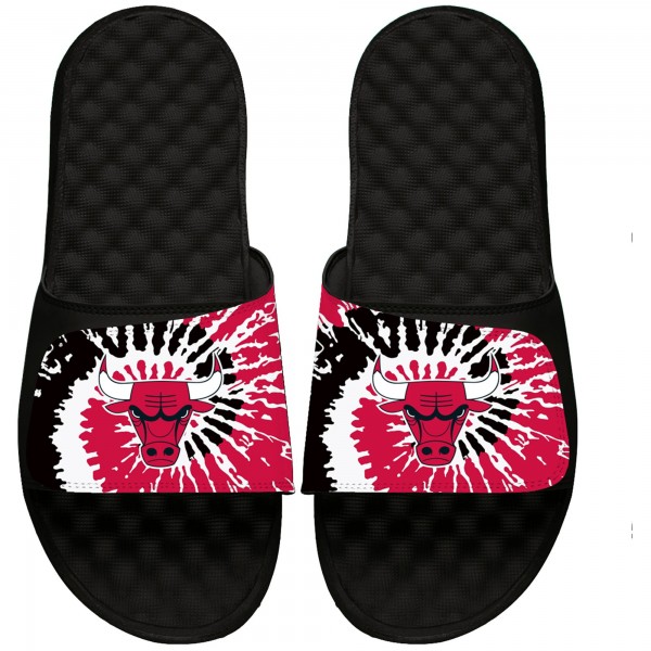 Шлепки Chicago Bulls ISlide Black Tie Dye