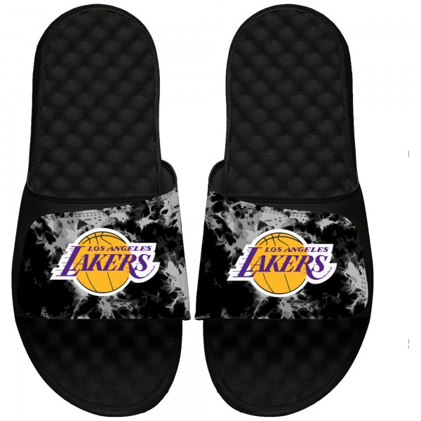 Детские шлепки Los Angeles Lakers ISlide Acid Wash - Black
