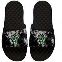 Детские шлепки Milwaukee Bucks ISlide Acid Wash - Black