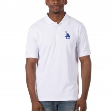 Los Angeles Dodgers Antigua White Legacy Pique Polo