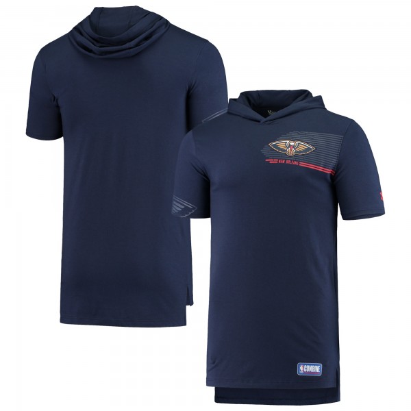 Футболка New Orleans Pelicans Under Armour Combine Baseline Longline - Navy