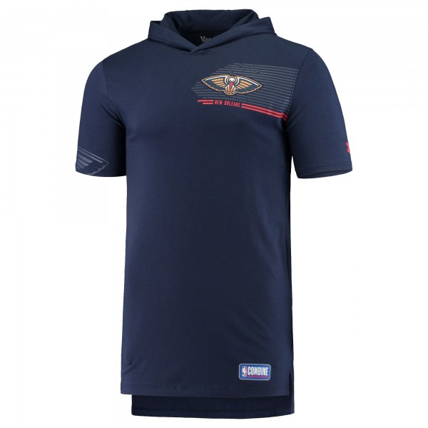 Футболка New Orleans Pelicans Under Armour Combine Baseline Longline - Navy