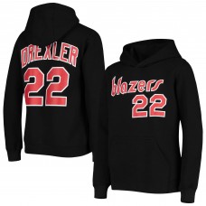 Детская толстовка Clyde Drexler Portland Trail Blazers Mitchell & Ness Hardwood Classics - Black