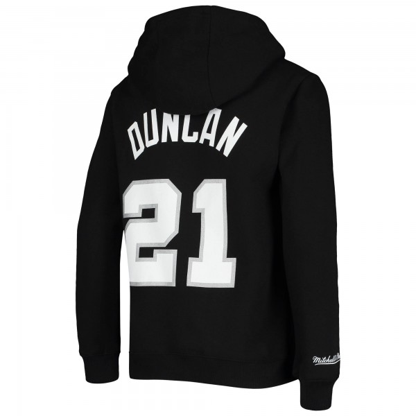 Детская толстовка Tim Duncan San Antonio Spurs Mitchell & Ness Hardwood Classics - Black