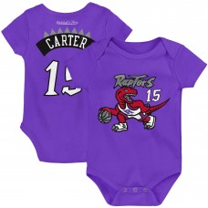 Малышам Toronto Raptors Vince Carter Mitchell & Ness Purple Hardwood Classics Name & Number Bodysuit