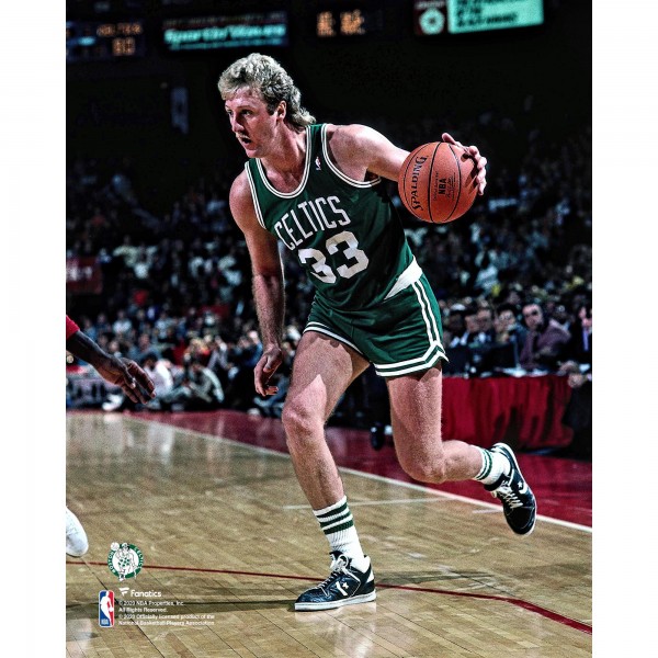 Unsigned Boston Celtics Larry Bird Fanatics Authentic Driving to the Basket Photograph