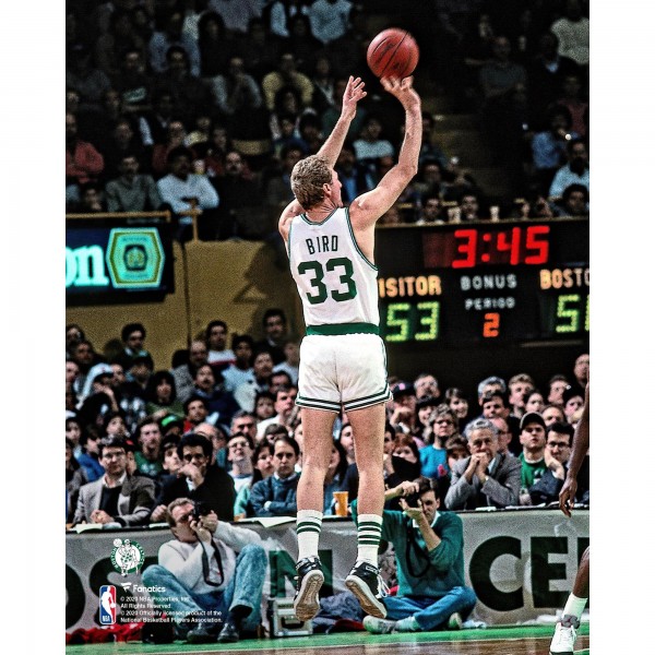 Unsigned Boston Celtics Larry Bird Fanatics Authentic Shooting Photograph