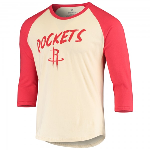 Футболка с рукавом 3/4 James Harden Houston Rockets - Cream/Red