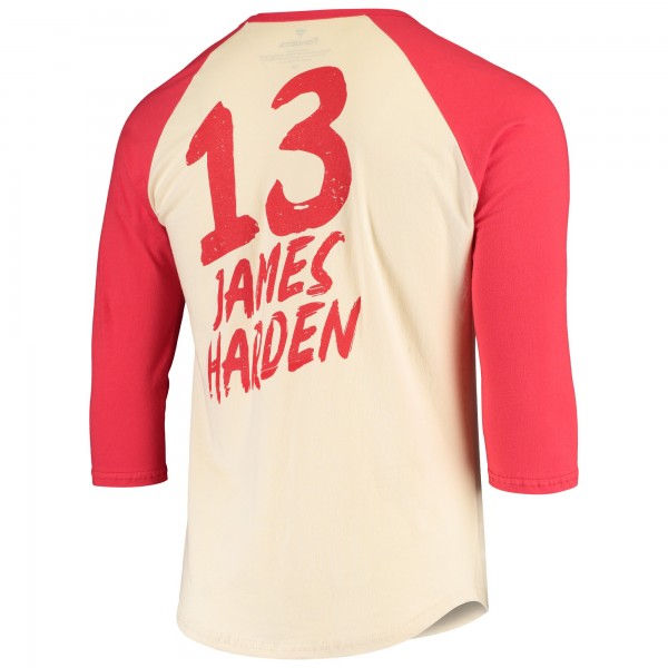 Футболка с рукавом 3/4 James Harden Houston Rockets - Cream/Red