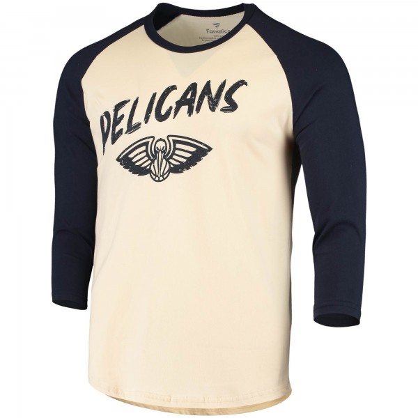 Футболка с рукавом 3/4 Zion Williamson New Orleans Pelicans - Cream/Navy