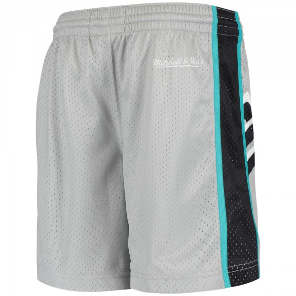 Детские шорты San Antonio Spurs Hardwood Classics Throwback Big Face Mesh - Gray - атрибутика NBA