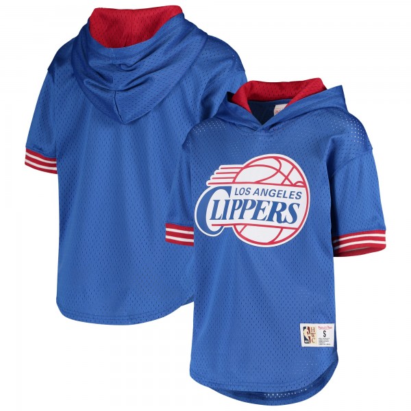 Детская футболка с капюшоном LA Clippers Mitchell & Ness Hardwood Classics Unbeaten - Royal