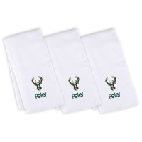 3 именных салфетки - слюнявчика Milwaukee Bucks Infant - White