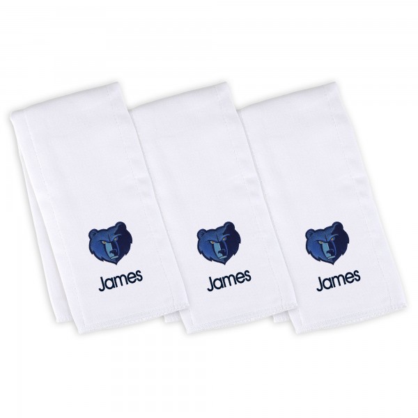 3 именных салфетки - слюнявчика Memphis Grizzlies Infant - White