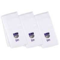 3 именных салфетки - слюнявчика Sacramento Kings Infant - White