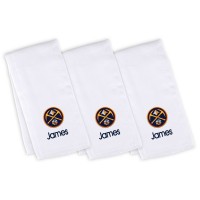 3 именных салфетки - слюнявчика Denver Nuggets Infant - White