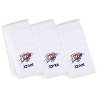 3 именных салфетки - слюнявчика Oklahoma City Thunder Infant - White
