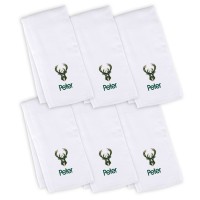 6 именных салфеток - слюнявчика Milwaukee Bucks Infant - White