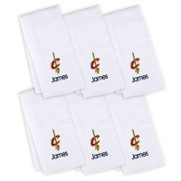 6 именных салфеток - слюнявчика Cleveland Cavaliers Infant - White