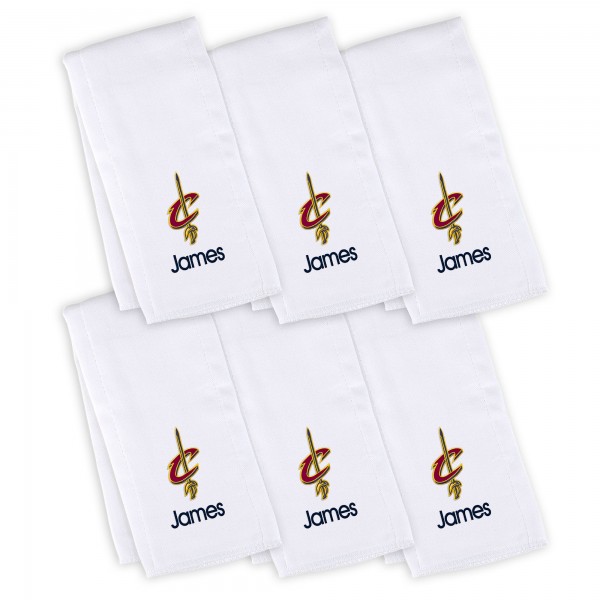 6 именных салфеток - слюнявчика Cleveland Cavaliers Infant - White