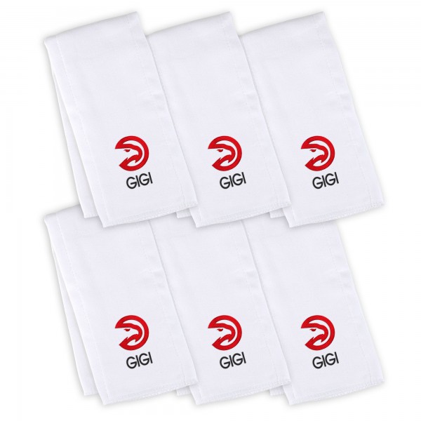 6 именных салфеток - слюнявчика Atlanta Hawks Infant - White