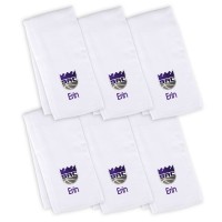 6 именных салфеток - слюнявчика Sacramento Kings Infant - White