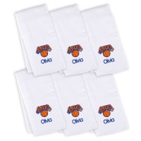 6 именных салфеток - слюнявчика New York Knicks Infant - White