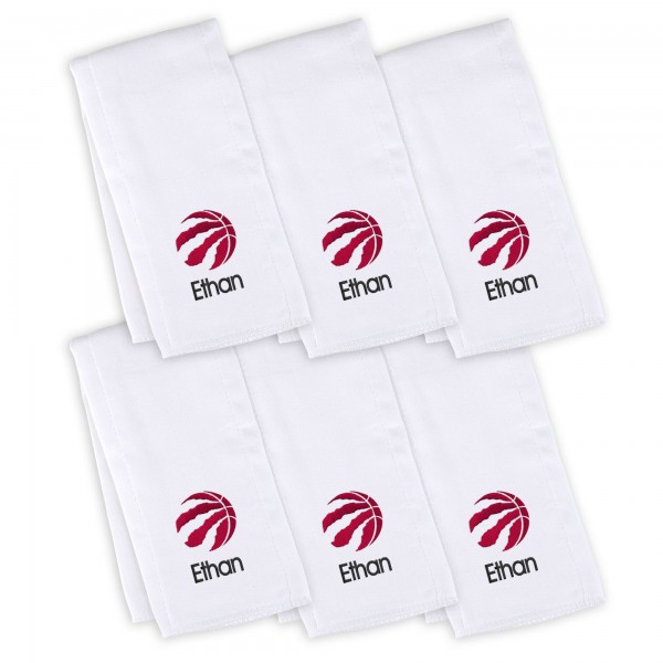 6 именных салфеток - слюнявчика Toronto Raptors Infant - White
