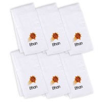 6 именных салфеток - слюнявчика Phoenix Suns Infant - White