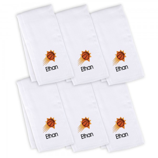 6 именных салфеток - слюнявчика Phoenix Suns Infant - White