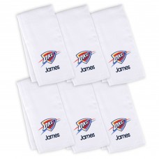6 именных салфеток - слюнявчика Oklahoma City Thunder Infant - White