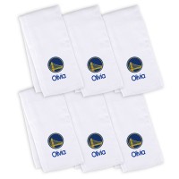 Golden State Warriors Infant Personalized Burp Cloth 6-Pack - White