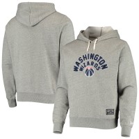 Толстовка флисовая Washington Wizards New Era French Terry Chenille - Heathered Gray