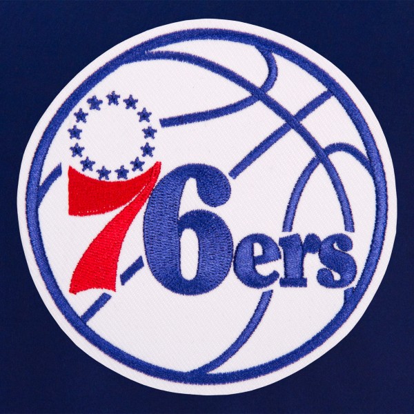 Куртка на кнопках Philadelphia 76ers JH Design Reversible Embroidered Wool - Royal