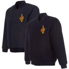 Куртка на кнопках Cleveland Cavaliers JH Design Embroidered Wool Reversible - Navy