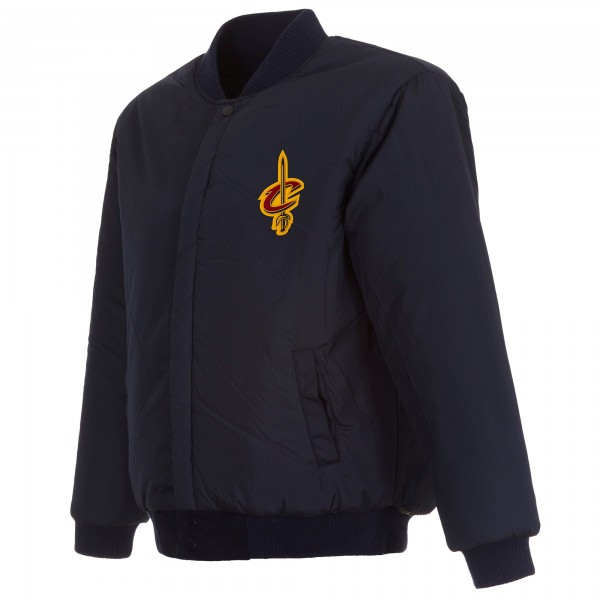Куртка на кнопках Cleveland Cavaliers JH Design Embroidered Wool Reversible - Navy