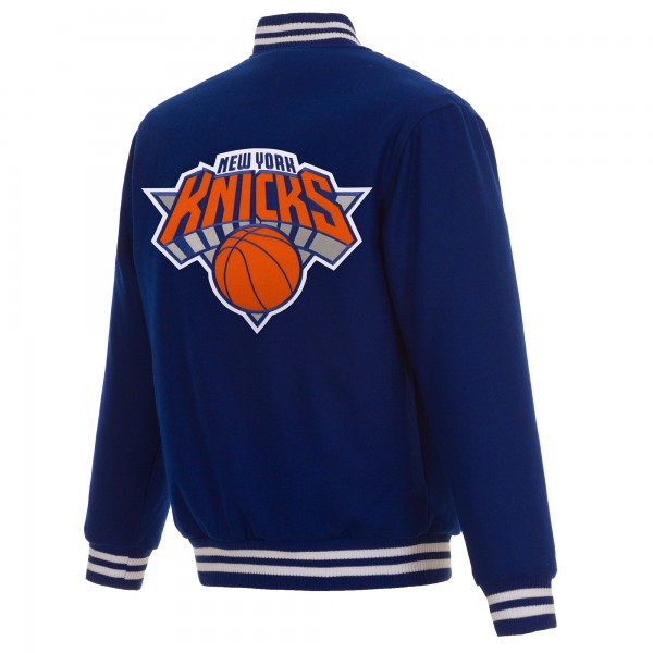 Куртка на кнопках New York Knicks JH Design Reversible Embroidered Wool - Royal