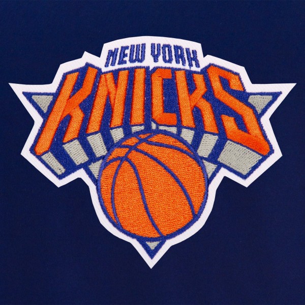 Куртка на кнопках New York Knicks JH Design Reversible Embroidered Wool - Royal
