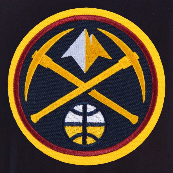 Куртка на кнопках Denver Nuggets JH Design Reversible Front Embroidered Wool - Navy